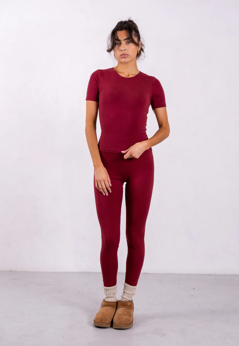 Legging Mia - Bordeaux